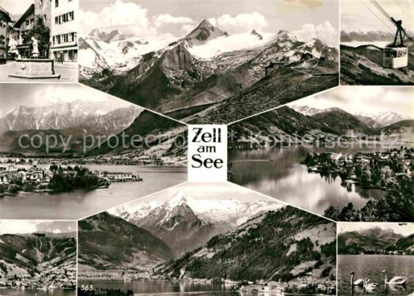 Zell See Panorama Luftseilbahn Brunnen