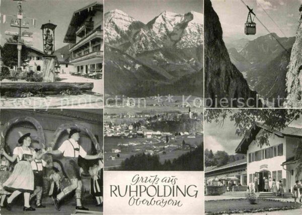Ruhpolding Bergbahn Trachten Panorama Sonntagshorn
