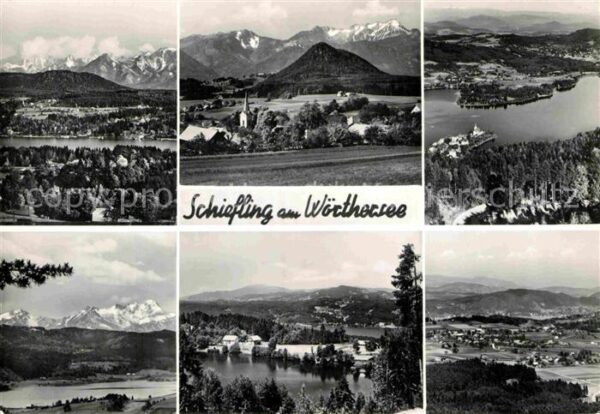 Schiefling See Panorama Fliegeraufnahme
