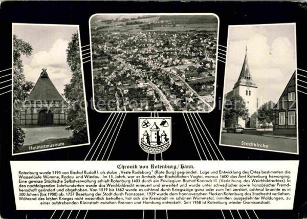 Rotenburg Wuemme Heimatmuseum Stadtkirche Panorama