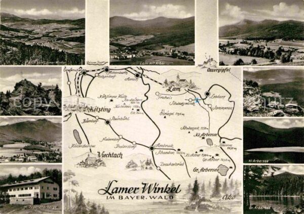 Lam Oberpfalz Lamer Winkel Panoramakarte Arber Jugend