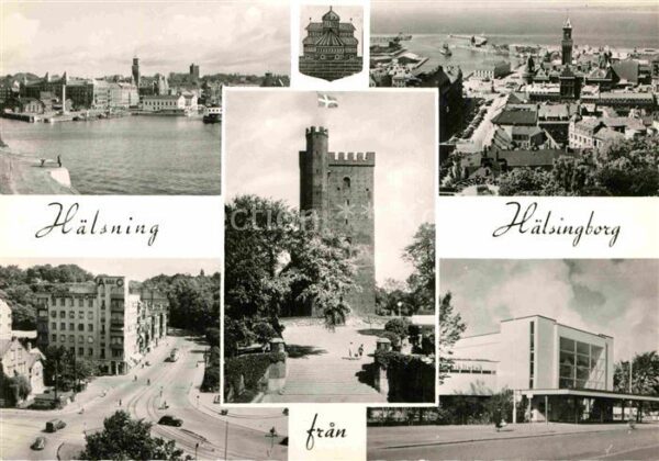 Haelsingborg Turm Panorama Stadtansichten