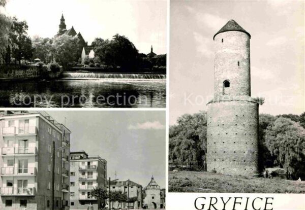 Gryfice Park Reda Turm Neubausiedlung