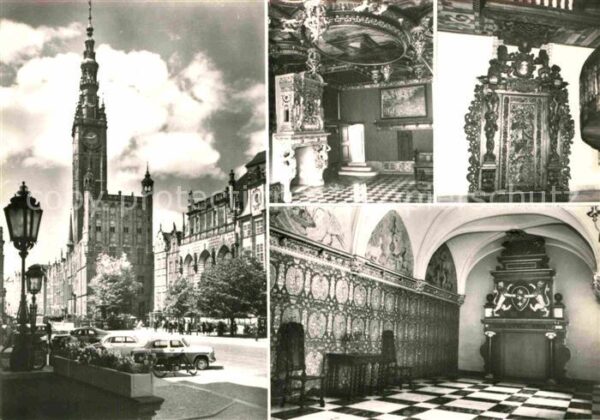 Danzig Westpreussen Rathaus Saal Czerwona Zimowa