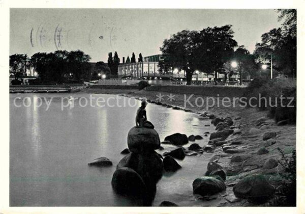 Kopenhagen Langelinie Promenade Nachtaufnahme