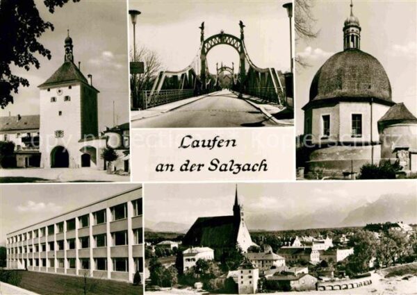 Laufen Salzach Stadttor Kirche Panorama