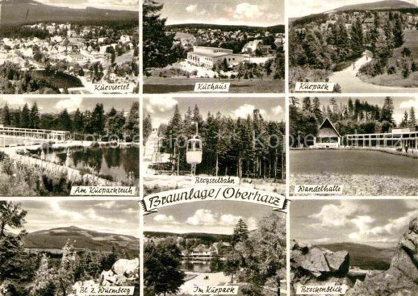Braunlage Kurpark Wandelhalle Seilbahn