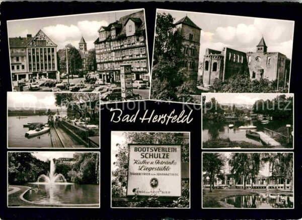 Bad Hersfeld Stadtansicht Brunnen Burg