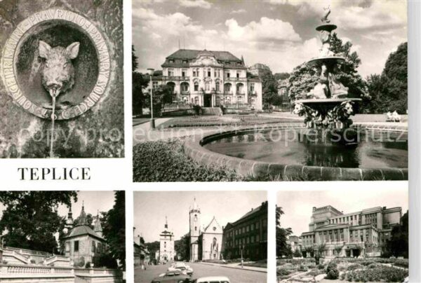 Teplice Parkanlagen Stadtansichten