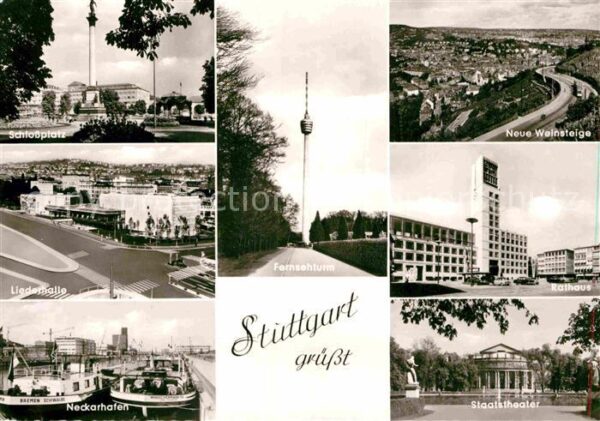 Stuttgart Schlossplatz Neue Weinsteige Liederhall