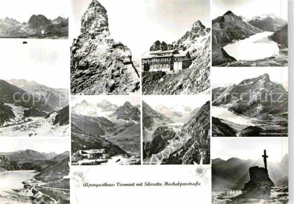 Silvretta-Hochalpenstrasse Alpengasthaus Vermunt Panoramen