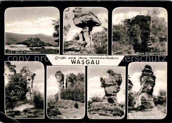Wasgau Region Ruine Fleckenstein Wegelnburg Madonna A