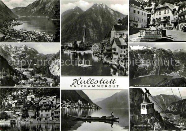 Hallstatt Austria Dachsteinbahn Dachstein Denkmal Salzber