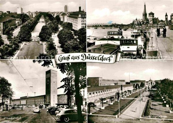 Duesseldorf Königsallee Rheinufer Hauptbahnhof Auss