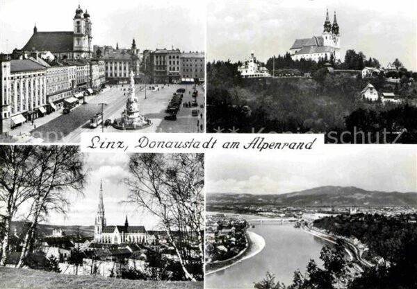 Linz Donau Marktplatz Denkmal Schloss Kirche