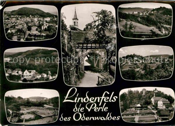 Lindenfels Odenwald Stadttor Kirche Panoramen