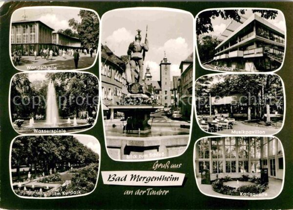 Bad Mergentheim Wandelhalle Wasserspiele Kurhaus Musikp