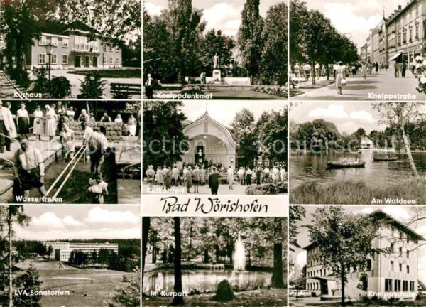 Bad Woerishofen Kurhaus Kneippdenkmal Waldsee Wassertre
