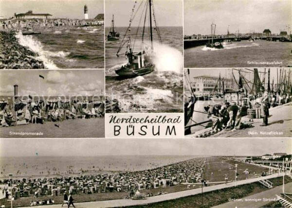 Buesum Nordseebad Strandpromenade Netzflicken Schleusenau