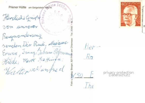 Priener Huette Geigelstein Wegkreuz Gaststube – Bild 2