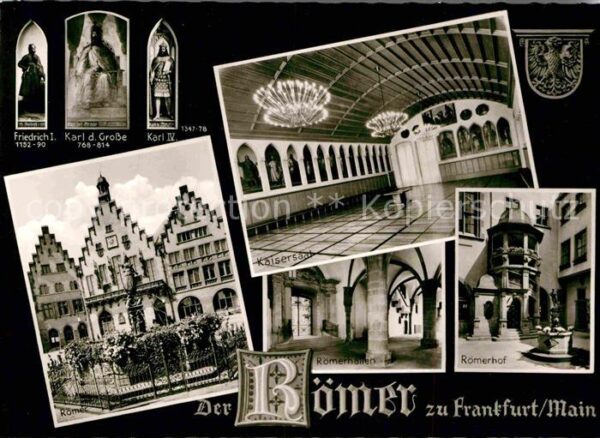Frankfurt Main Römer Kaisersaal Römerhof Hallen Friedr
