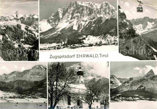 Ehrwald Tirol Zugspitzdorf Seilbahn Kirche