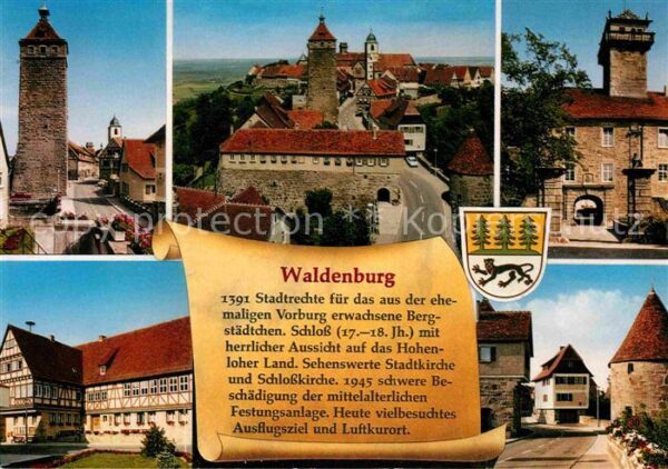 Waldenburg Wuerttemberg Schloss Burg Turm Stadtkirche mittelalt