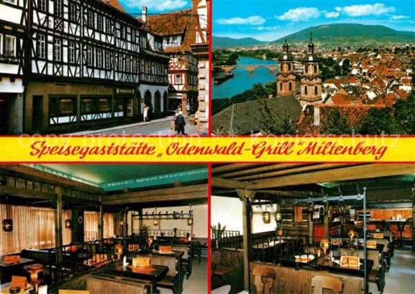 Miltenberg Main Stadtpanorama Gaststätte Odenwald Grill