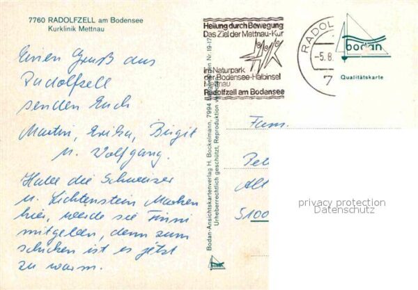 Radolfzell Bodensee Kurklinik Mettnau Kurpark Skulptur – Bild 2