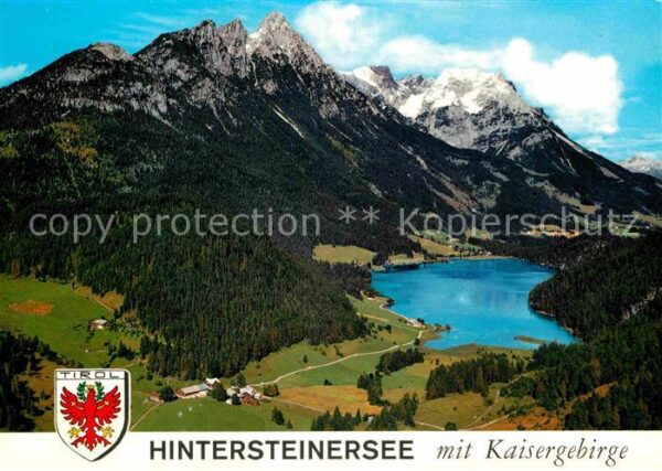 Hintersteinersee mit Wildem Kaiser Kaisergebirge Flieger