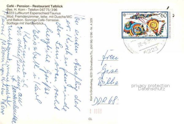 Espenschied Cafe Pension Restaurant Talblick Terras – Bild 2