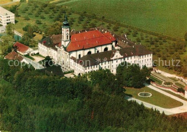 Ebenhausen Isartal  Kloster Schäftlarn Hubschrauberaufnahm