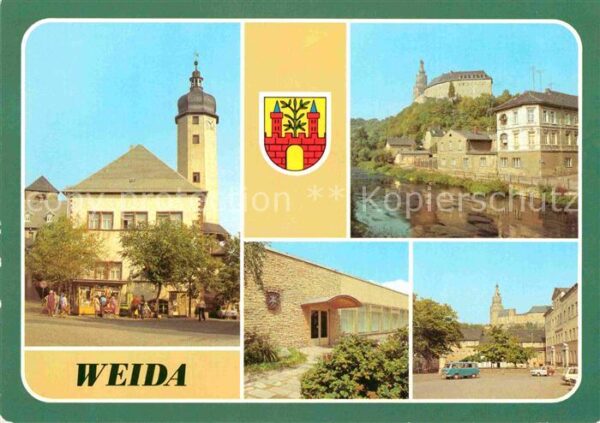 Weida Thueringen Rathaus Markt Osterburg Konsumgaststätt