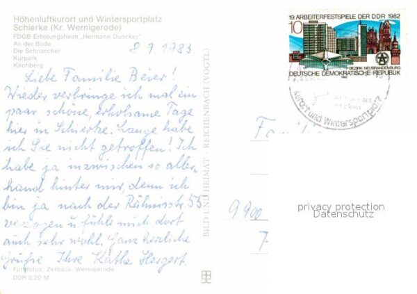 Schierke Harz FDGB Erholungsheim Hermann Duncker Bode – Bild 2