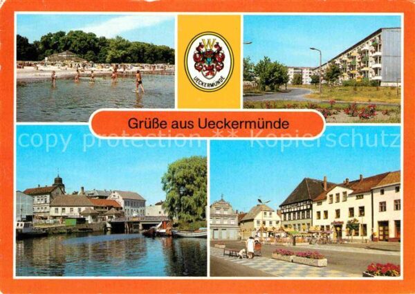 Ueckermuende Mecklenburg Vorpommern Haffbad Strand Neubauten Haffstrasse Ha