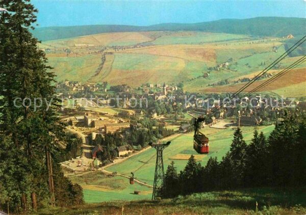 Oberwiesenthal Erzgebirge Panorama Sommer und Winterkurort Bergba