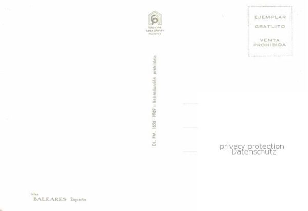 Islas Baleares Dia del Turista Septiembre 1969 Tag der – Bild 2