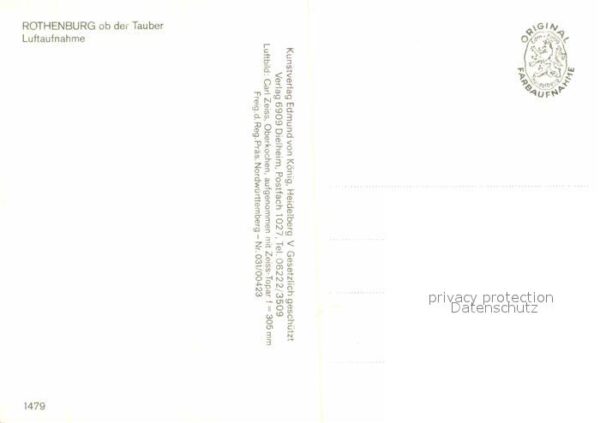 Rothenburg Tauber Fliegeraufnahme – Bild 2