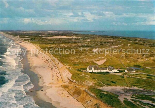 Kampen Sylt Haus Kliffende Nordseeinsel Fliegeraufn