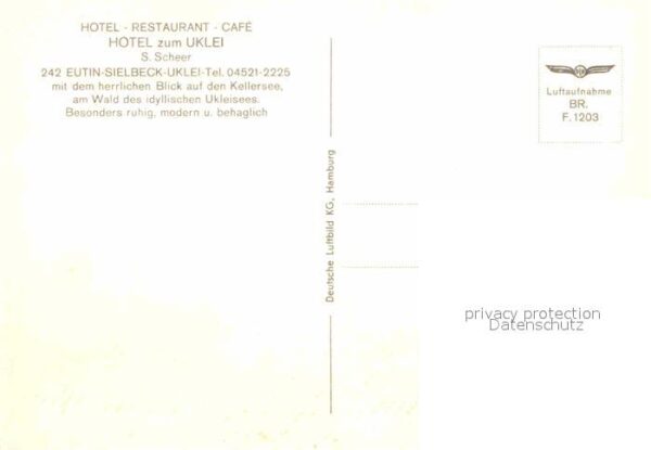 Sielbeck Holsteinische Schweiz Hotel Restaurant zum Uklei Kellersee Uk – Bild 2