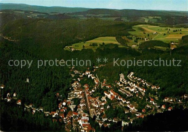 Triberg Schwarzwald Fliegeraufnahme