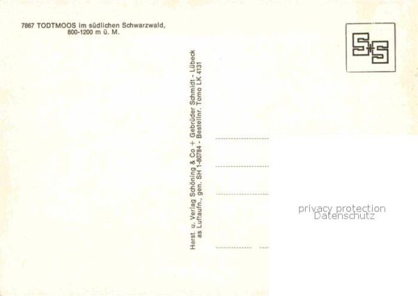 Todtmoos Luftkurort Hochkopf Schwarzwald Flieger – Bild 2