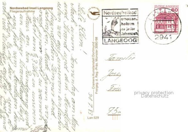 Langeoog Nordseebad Nordseebad Insel Fliegeraufnahme – Bild 2