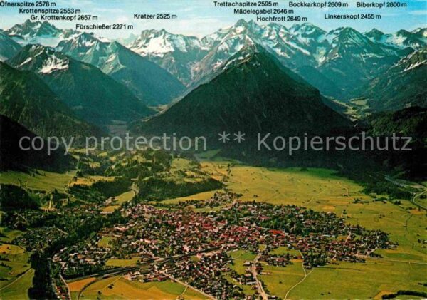 Oberstdorf Höhenluftkurort Alpenpanorama Fliegerau