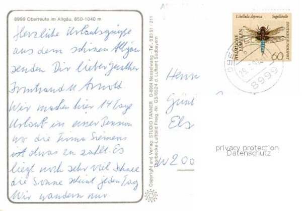 Oberreute mit Blick zu Schweizer Hochalpen Fliege – Bild 2