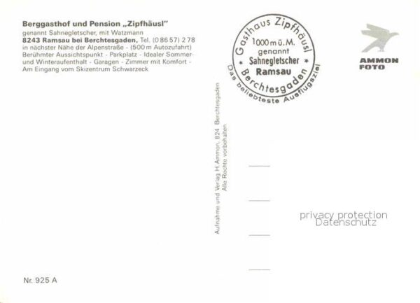 Ramsau Berchtesgaden Berggasthof Pension Zipfhäusl Sahneglet – Bild 2