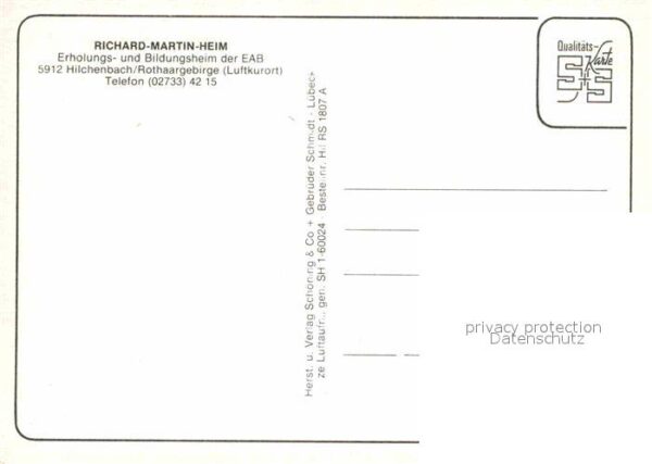Hilchenbach Richard Martin Heim Erholungsheim Bildu – Bild 2