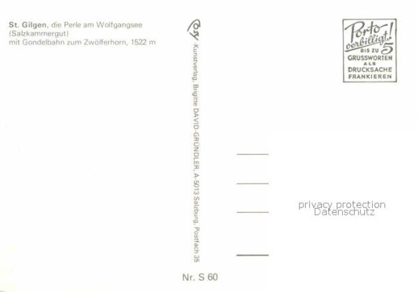 St Gilgen Wolfgangsee mit Gondelbahn zum Zwölferhorn Alpenpan – Bild 2