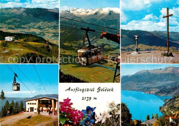 Spittal Drau Ausflugsziel Goldeck Gipfelkreuz Bergst