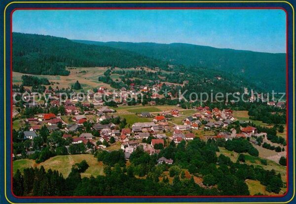 Haeusern Schwarzwald Luftkurort Wintersportplatz Fliegeraufn